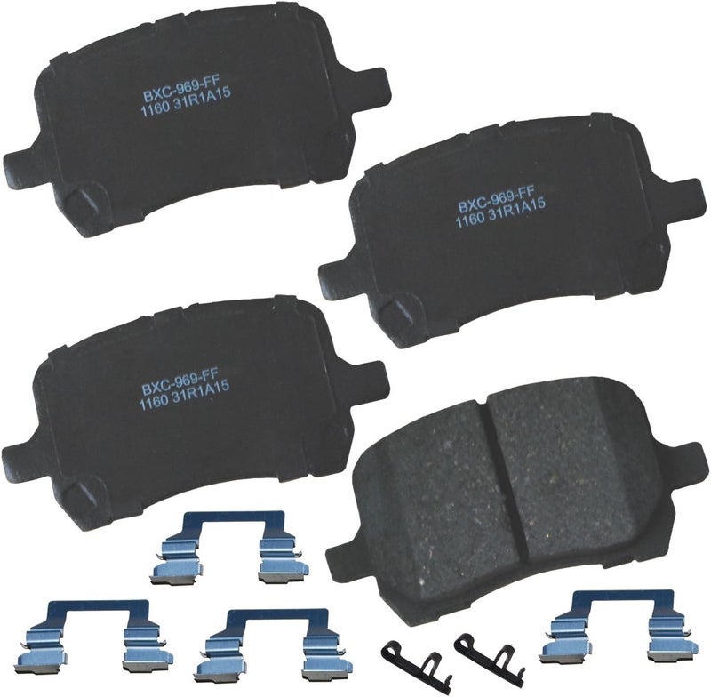 Bendix Premium SBC1160 Ceramic Front Brake Pads for Chevrolet Cobalt 2008, HHR 2011-2006, Malibu 2012-2004, Pontiac G5 2009-2008, G6 2010-2006, Saturn Aura 2009-2007 - Image 1